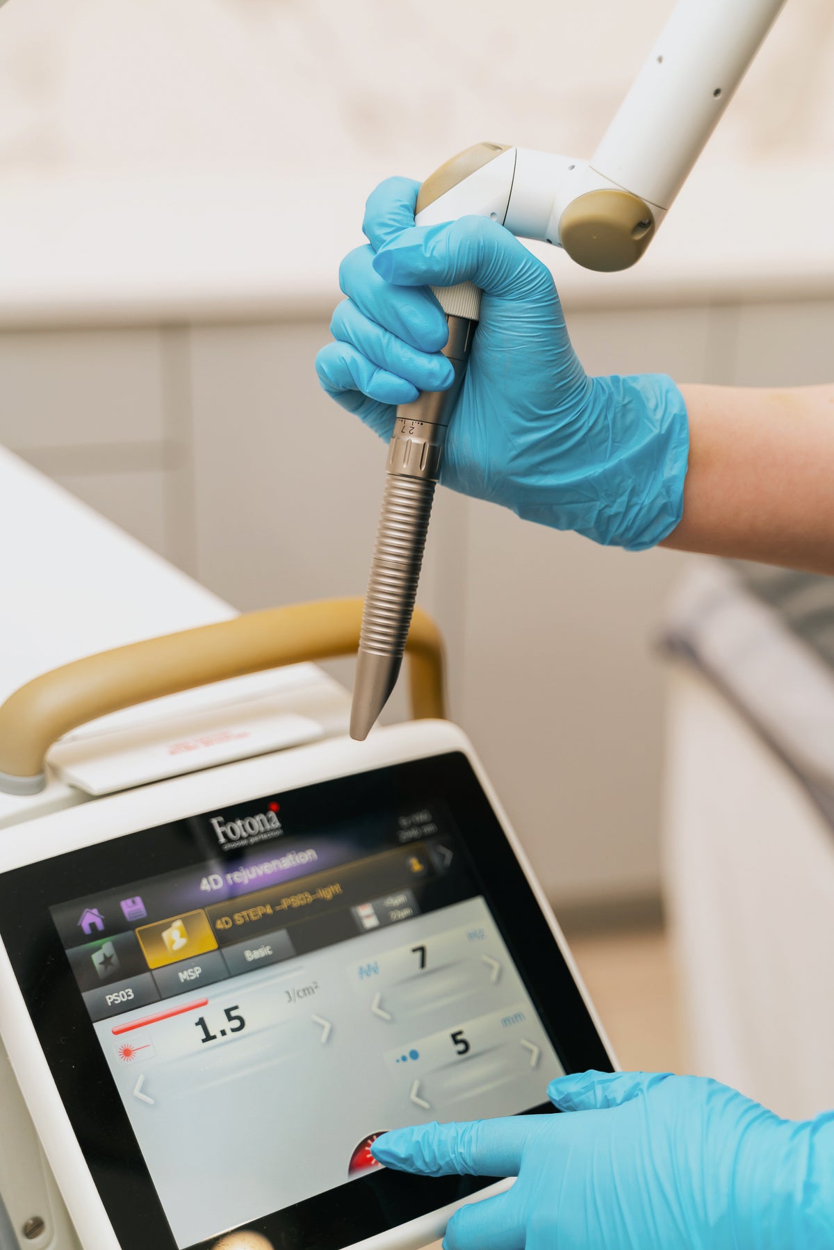 The Fotona 4D laser platform at BioPlus Burnaby. A central part of the BioPlus signature technology story since the founding of the practice.