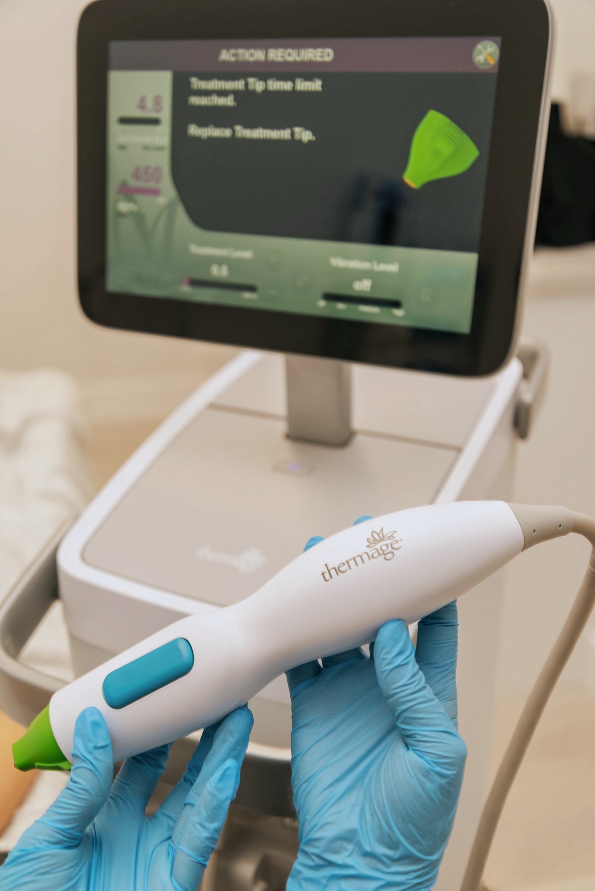 The Thermage FLX platform with the Total Tip 4.0 applicator, installed at BioPlus Richmond.