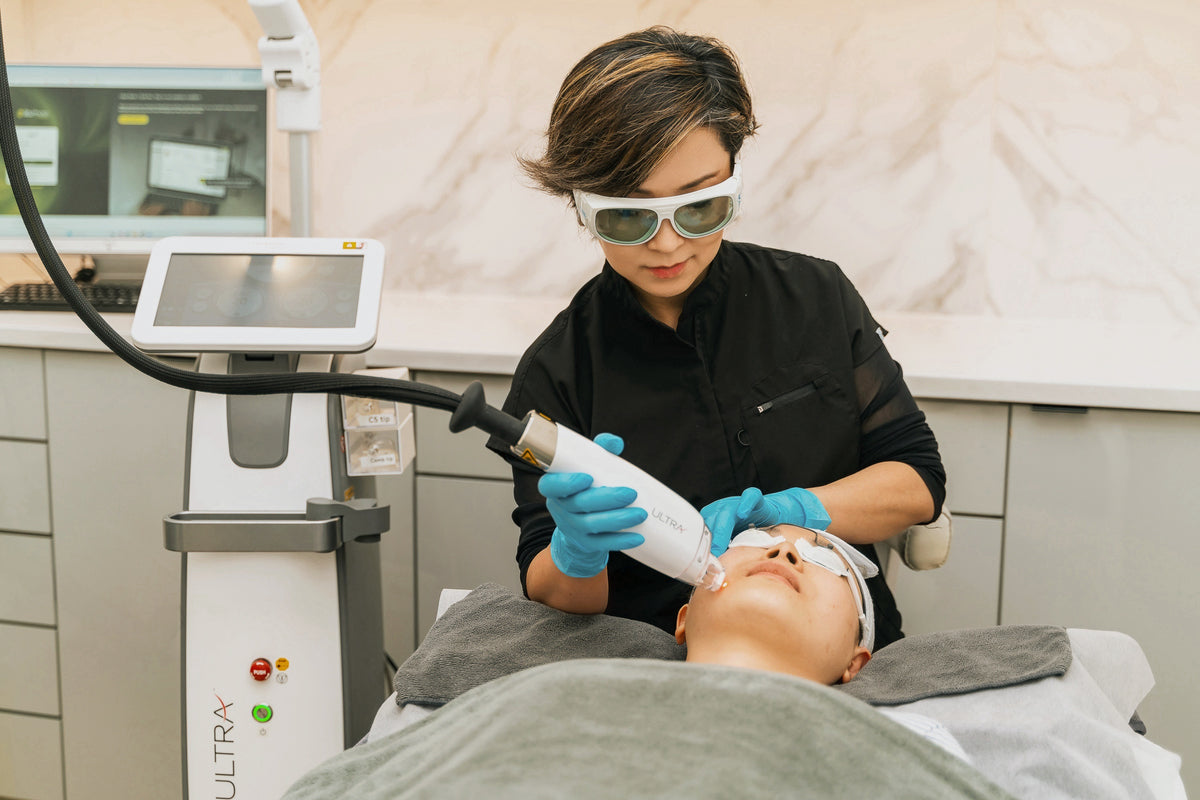LaseMD Ultra treatment in progress at BioPlus